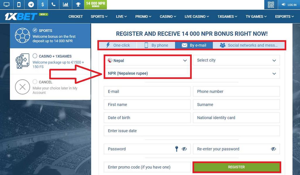 Konfirmasi Akun Baru 1xBet Indonesia